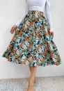 (Only Bottom)(Real Image)2022 Styles Women Sexy INS Styles Floral Bohemian Skirts