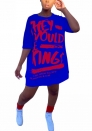 2022 Styles Women Fashion INS Styles Print Loose Casual Mini Dress