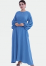 (Real Image)2024 Styles Women Classic Sprint/Summer TikTok&Instagram Muslim Tassel Long Sleeve Maxi Dress