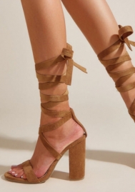 2022 Styles Women Fashion Spring INS Styles  Bandage High Heels