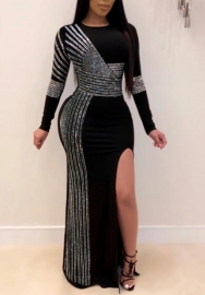 (Real Image)2022 Styles Women Sexy INS Styles Sequin Maxi Dress