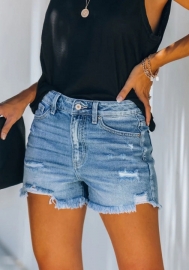 (Real Image)2022 Styles Women Fashion INS Styles Jeans Ripped Short Pants