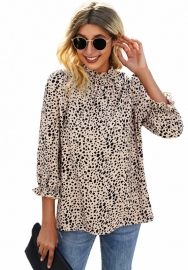 (Real Image)2022 Styles Women Fashion INS Styles Print Blouses