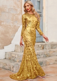 (Real Image)2022 Styles Women Fashion INS Styles Sequin Maxi Dress