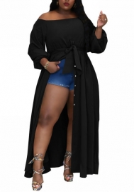 (Plus Size)(Real Image)2022 Styles Women Fashion Summer TikTok&Instagram Styles Front Button Waist Tie Maxi Dress