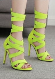 (Green)2022 Styles Women Fashion Summer TikTok&Instagram Styles Bandage High Heels