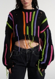 (Real Image)2022 Styles Women Fashion Spring&Winter TikTok&Instagram Styles Round Neck Sweater Tops