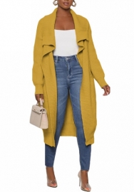 (Yellow)2022 Styles Women Sexy Spring&Winter TikTok&Instagram Styles Open Solid Color Coats