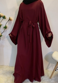 (Red)(Only Dress,not Hoodie)2023 Styles Women Sexy&Fashion Spring&Summer TikTok&Instagram Styles Solid Color Muslim Maxi Dress