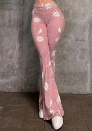(Real Image)2023 Styles Women Sexy&Fashion Spring&Summer TikTok&Instagram Styles Print Pink Long Pants