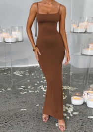 (Real Image)2023 Styles Women Sexy&Fashion Autumn/Winter TikTok&Instagram Styles Backless Strap Maxi Dress