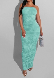(Green)2024 Styles Women Sexy&Fashion Sprint/Summer TikTok&Instagram Styles Tube Print Maxi Dress