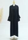 (Real Image)2024 Styles Women Sexy&Fashion Sprint/Summer TikTok&Instagram Muslim Tassel Long Sleeve Three Piece Sets