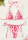 (Pink)2025 Styles Women Triangle Strap Bikini with Starfish Accessories