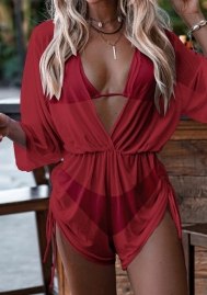 (Real Image)2022 Styles Women Fashion Summer INS Styles Print 3 Piece Swimsuits