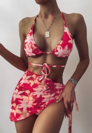 (Real Image)2022 Styles Women Fashion Summer INS Styles Print 3 Piece Swimsuits