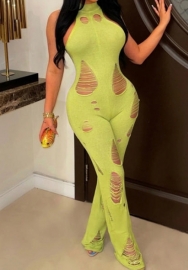 (Green)2023 Styles Women Sexy&Fashion Spring&Summer TikTok&Instagram Styles Sweater Ripped Jumpsuit