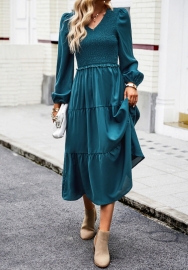 (Real Image)2023 Styles Women Sexy&Fashion Autumn/Winter TikTok&Instagram Styles Bohemian Long Sleeve Hem Maxi Dress