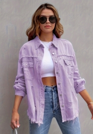 (Only Tops)(Real Image)2024 Styles Women Sexy&Fashion Sprint/Summer TikTok&Instagram Front Button Jeans Jacket