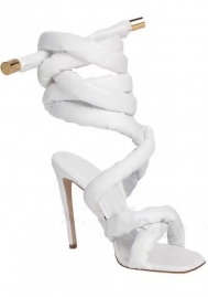 (ODM 5-7 Need 5-7 Work Day)2024 Styles Women Crossover Strap Ankle Wrap Plus-Size Roman Sandals