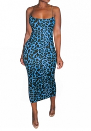 (Real Image)2024 Styles Women Exotic Leopard Print Cut-Out Dress