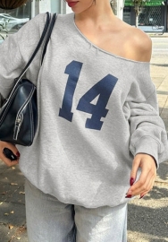 (Real Image,Only Tops)2024 Styles Women Autumn/Winter Printed Cropped Slouchy Hoodie with Relaxed Drawstring Pants Set