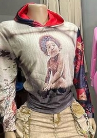 (Only Tops)2025 Styles Women Hooded Printed Casual All-Match Hoodie