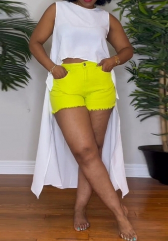 (Only Tops)(Plus Size)(Only Tops)2023 Styles Women Sexy&Fashion Spring&Summer TikTok&Instagram Styles Irregular White Tops